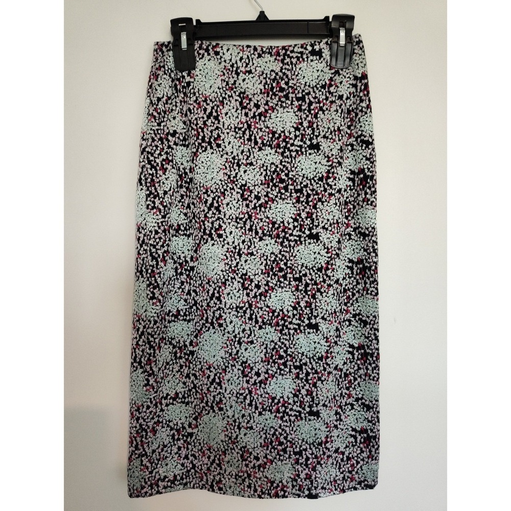 Hugo Boss Vericana1 Floral Lace Pencil Skirt Navy Pink Mint Green Size 4